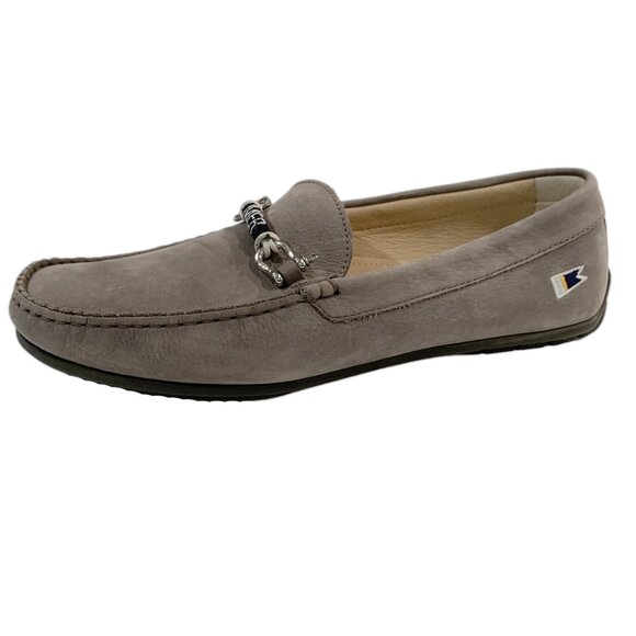 Riomar Hemingway Deck Driver- Slip-On Gray Men's Shoes 11 - Picture 2 of 13